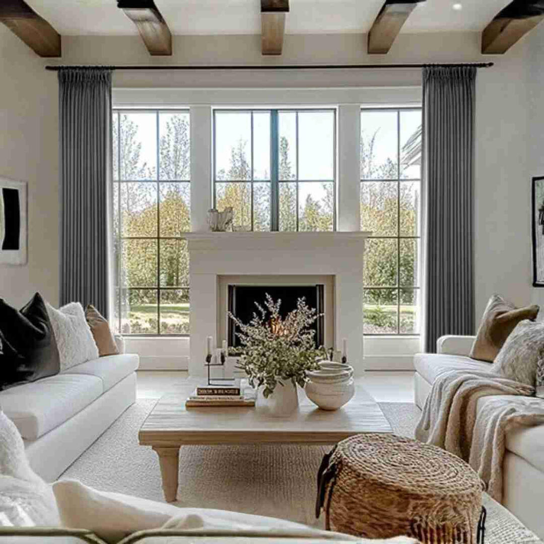 livia linen pleated curtains piano keys contrast modern elegant window drapes